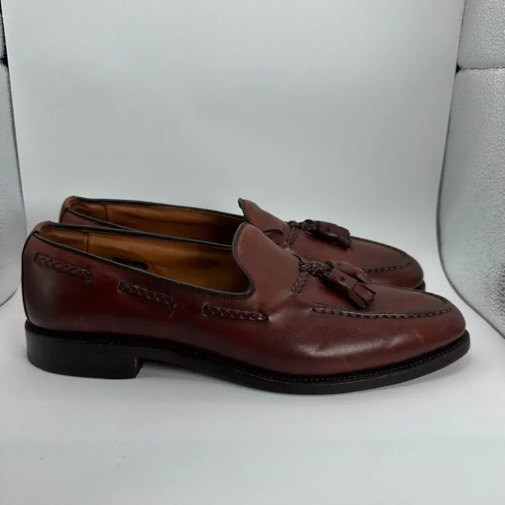 Allen Edmonds Dress Shoes‎ Mens Size 10 A Brown Brookwood Loafers Leather Oxford